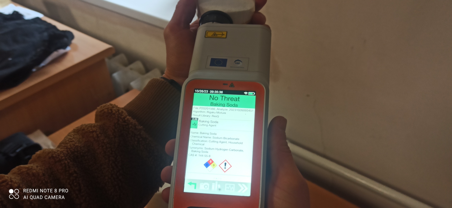 Mokymai „Sprogstamųjų (narkotinių) medžiagų pėdsakų paieška ir paėmimas, atliekant automobilio ar patalpos apžiūrą. Savadarbių sprogmenų (sintetinių narkotinių medžiagų) gamybos vietos (laboratorijos) tyrimo ypatumai, atliekant įvykio vietos apžiūrą...“ (17)
